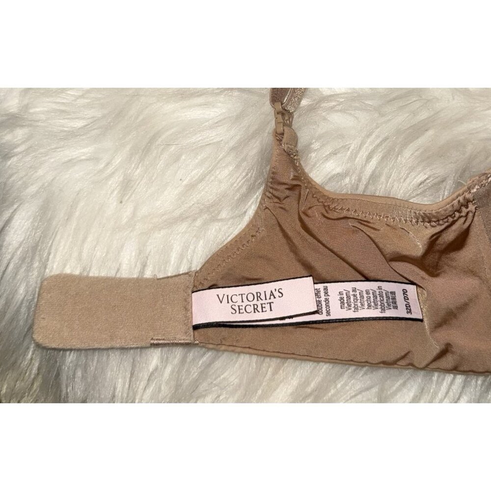 Victorias Secret T-Shirt Lightly Lined Wireless Bra Womens 32D Beige - Picture 6 of 7